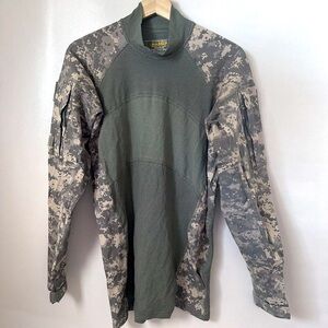 Massif Shirt Mens Medium Army Combat ACS Acu Digital Camo Tactical Hunti…